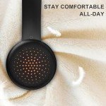 Masajoy USB Headset with Microphone for PC, Wired Headphones with Mic USB Headset with Noise Cancelling Microphone, Computer Headset with Microphone for Home Office Online Class Teams Skype（Black）