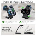 2024 Mag-Safe 3-in-1 Fast Wireless Charger