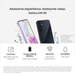 SAMSUNG Galaxy A35 5G A Series Cell Phone, 128GB Unlocked Android Smartphone, AMOLED Display, Advanced Triple Camera System, Expandable Storage, Rugged Design, US Version, 2024, Awesome Lilac