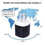 10-Pack UorMe 1A 5V USB Wall Chargers