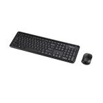 Wireless Keyboard and Mouse Combo, Compact Black
