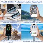 LANSLSY 256GB 3-in-1 Flash Drive for iPhone