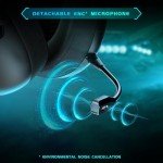 KAPEYDESI Wireless Gaming Headset with Noise Canceling