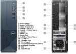 DELL Newest Inspiron 3020S Small Desktop, Intel Core i5-13400, 16GB DDR4 RAM,512GB SSD, Intel UHD 730 Graphics, Win 11 Pro, Bluetooth, WiFi, Mist Blue