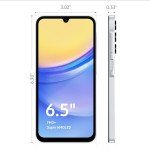 SAMSUNG Galaxy A15 5G A Series Cell Phone, 128GB Unlocked Android Smartphone, AMOLED Display, Expandable Storage, Knox Security, Super Fast Charging, US Version, 2024, Light Blue