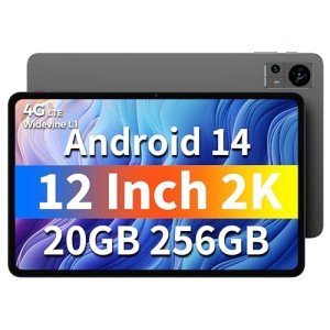 TECLAST 12" Android 14 Tablet, 256GB Storage
