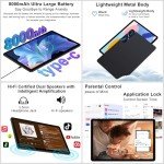 11" Android 14 Tablet, 24GB RAM, 256GB ROM