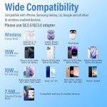 Fast Wireless Charger Pad for iPhone & Samsung