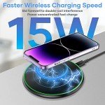 Fast Wireless Charger Pad for iPhone & Samsung