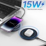Fast Wireless Charger Pad for iPhone & Samsung