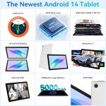 FYMLCPFY 10" Android 14 Tablet - Octa-Core 8GB+64GB