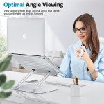 Adjustable Ergonomic Aluminum Laptop Stand with Cooling