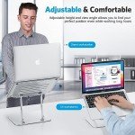 Adjustable Ergonomic Aluminum Laptop Stand with Cooling