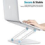 Adjustable Ergonomic Aluminum Laptop Stand with Cooling