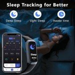 INTPIHP AMOLED Fitness Tracker Smartwatch with Health Monitor