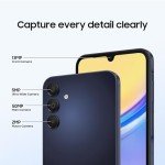 SAMSUNG Galaxy A15 5G A Series Cell Phone, 128GB Unlocked Android Smartphone, AMOLED Display, Expandable Storage, Knox Security, Super Fast Charging, US Version, 2024, Light Blue