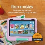 Fire HD 10 Kids Tablet, 10.1" Screen, Pink