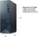 DELL Newest Inspiron 3020S Small Desktop, Intel Core i5-13400, 16GB DDR4 RAM,512GB SSD, Intel UHD 730 Graphics, Win 11 Pro, Bluetooth, WiFi, Mist Blue