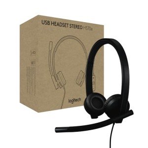Logitech H570e USB Wired Headset with Microphone