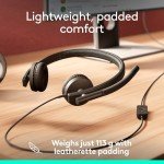 Logitech H570e USB Wired Headset with Microphone