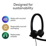 Logitech H570e USB Wired Headset with Microphone