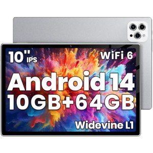 10-Inch Android Tablet with 10GB RAM and 5G WiFi
