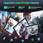 10-Inch Android Tablet with 10GB RAM and 5G WiFi