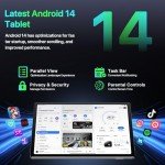 10-Inch Android Tablet with 10GB RAM and 5G WiFi