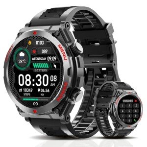 Military Tactical Smart Watch with Health Trackers