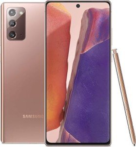 Samsung Galaxy Note 20 5G - 128GB, Mystic Bronze