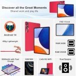 Android 14 Tablet 11" with 24GB RAM and 256GB ROM