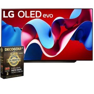 LG 65" OLED evo C4 Series Smart TV Bundle