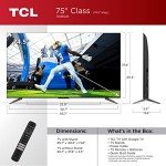 TCL 75" Q6 QLED 4K Smart TV 2023