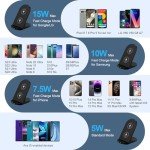 15W Fast Wireless Charging Stand for Android Phones
