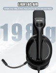WIRWTRU S30 Lightweight Gaming Headset with Mic