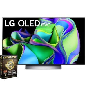 LG 77" OLED evo C3 4K Smart TV Bundle