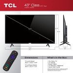 TCL 43" 4K UHD Roku Smart TV 43S435