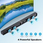 MZEIBO Bluetooth Sound Bar for Smart TVs