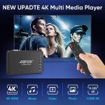 AGPTEK 4K HDMI Media Player with Remote Control