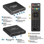 4K Media Player with Remote Control and HDMI
