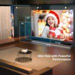 VOPLLS Mini Portable Video Projector 1080P HD