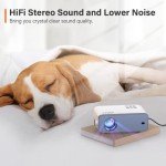 VOPLLS Mini Portable Video Projector 1080P HD