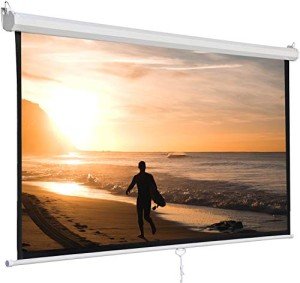 Manual Pull Down HD Projector Screen - 84