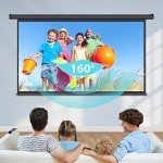 VIVOHOME 100" Motorized Projector Screen with Remote