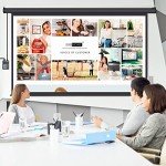 VIVOHOME 100" Motorized Projector Screen with Remote