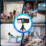 Compact 1080P Mini Projector with 240" Display
