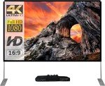 100" 16:9 Portable 4K Projection Screen