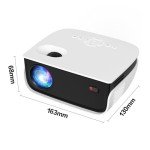 Compact 1080P Mini Projector with 240" Display