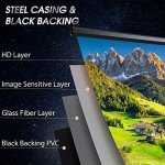 120" Motorized Black Projector Screen 4:3