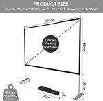100" 16:9 Portable 4K Projection Screen